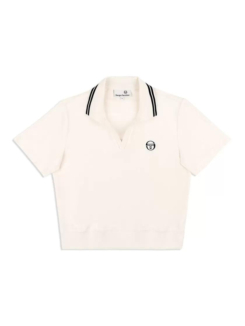 New Atri Velour Polo- Gardenia Velour