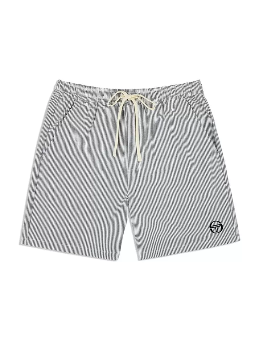 Outlet Cosimo Oxford Shorts- Maritime Blue Shorts And Swim