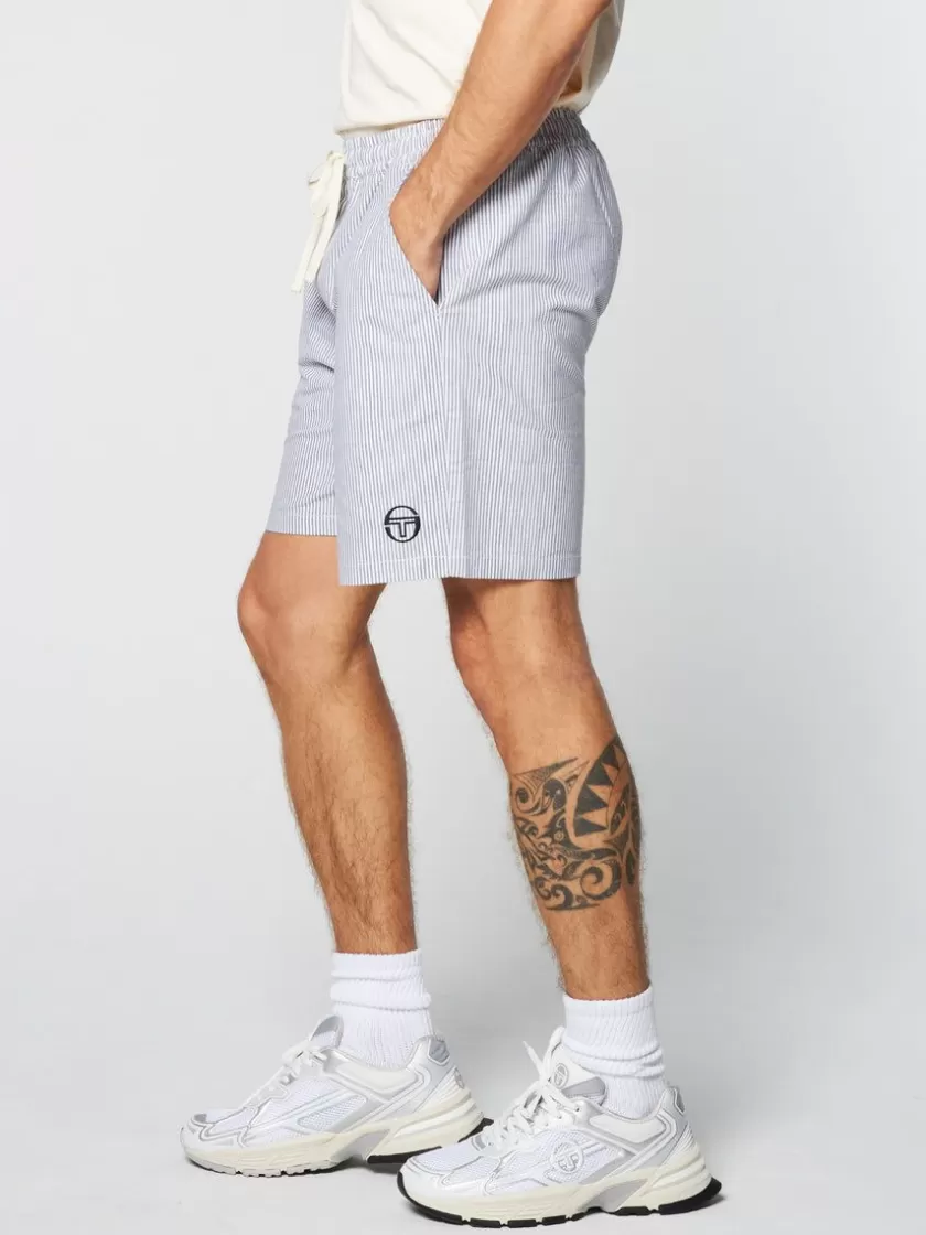 Outlet Cosimo Oxford Shorts- Maritime Blue Shorts And Swim