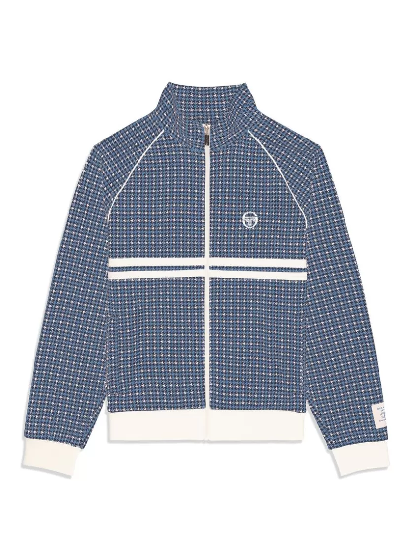 Sale Dallas Houndstooth Track Jacket- Maritime Blue View All