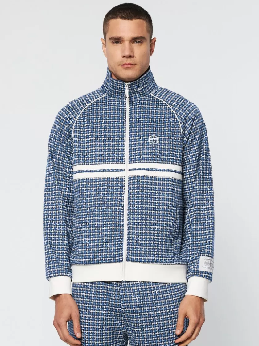 Sale Dallas Houndstooth Track Jacket- Maritime Blue View All