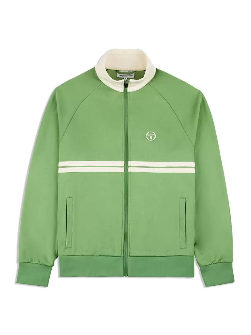 Outlet Dallas Track Jacket Archivio- Jade Green/ Pearl Ivory Jackets