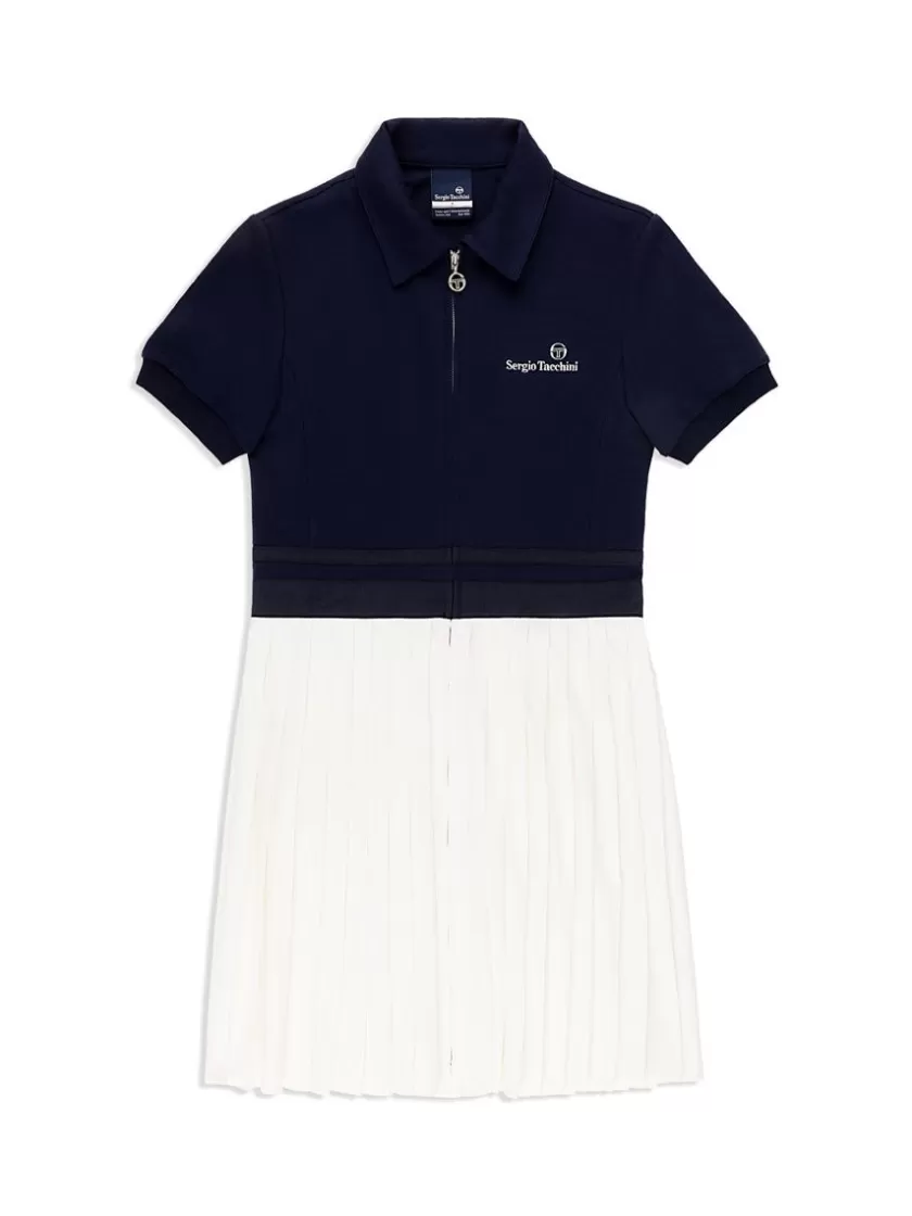 Shop Damarindo Dress- Maritime Blue/ White For The Court