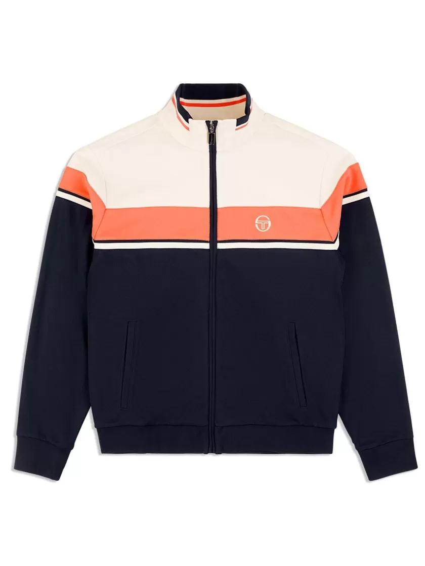 Best Damarindo Track Jacket Archivio- Gardenia/ Maritime Blue Tracksuits