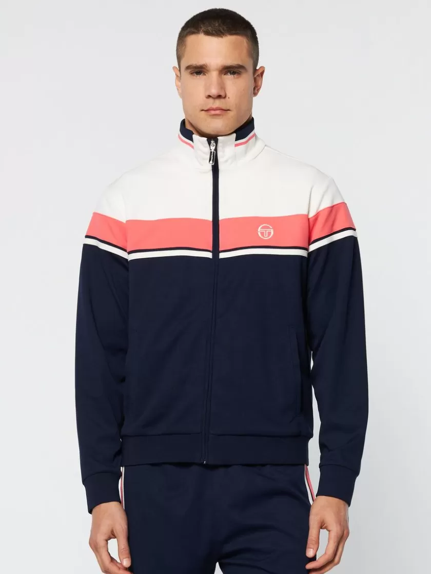 Best Damarindo Track Jacket Archivio- Gardenia/ Maritime Blue Tracksuits