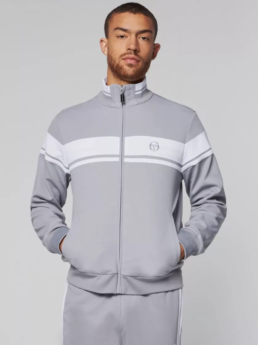 Store Damarindo Track Jacket- Sleet/ White Tracksuits