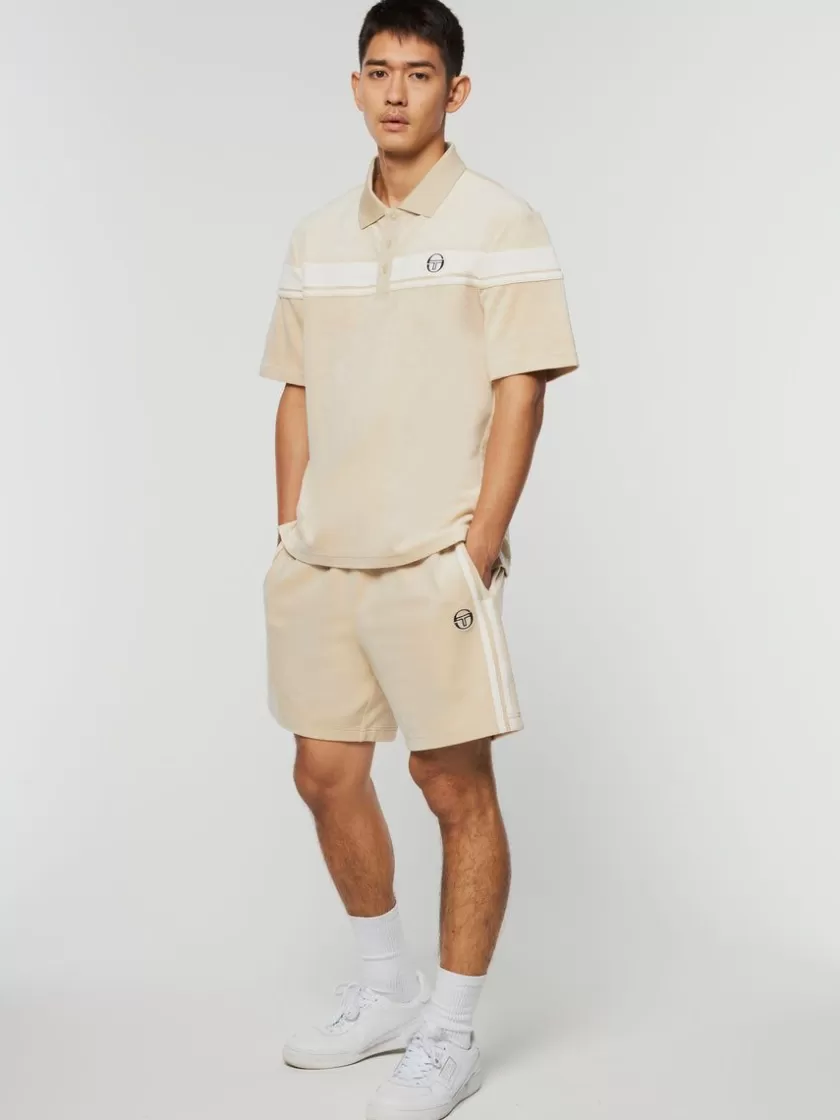 Discount Damarindo Velour Polo-Cement/ Gardenia Polos