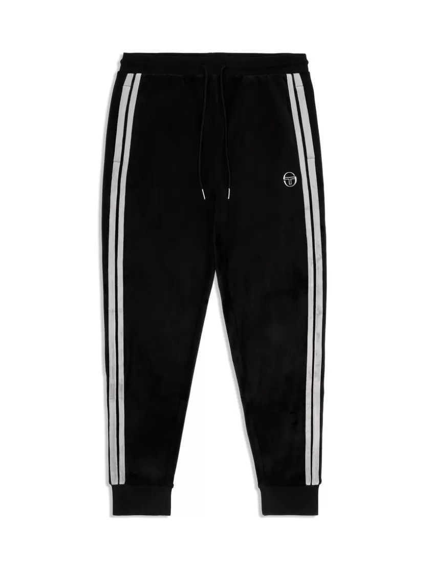 Fashion Damarindo Velour Track Pant- Black Beauty Pants And Sweatpants