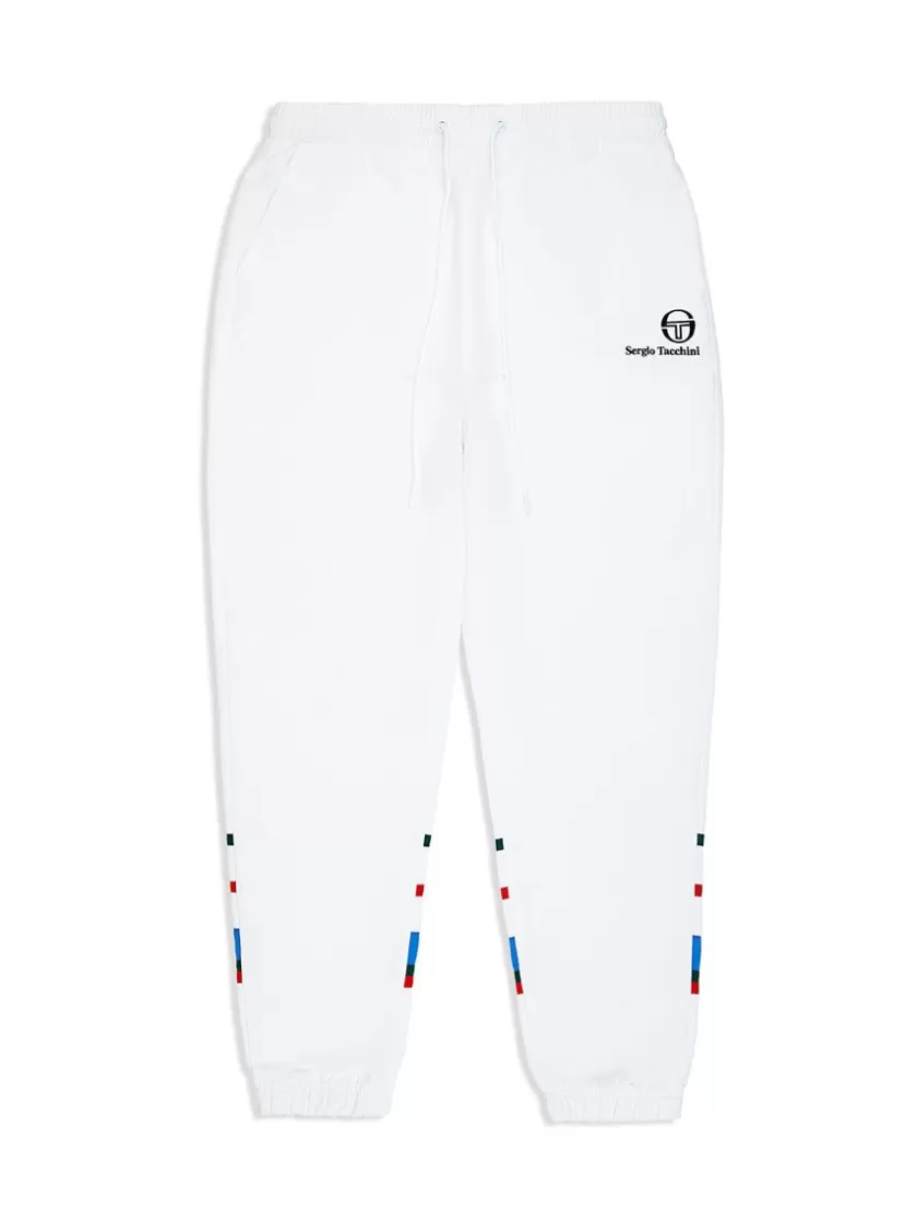 Clearance Denver Track Pants- White Tracksuits