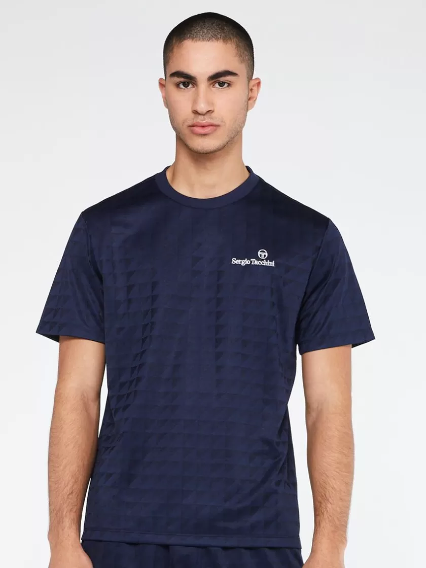 Sale Geo T-Shirt-Maritime Blue For The Court