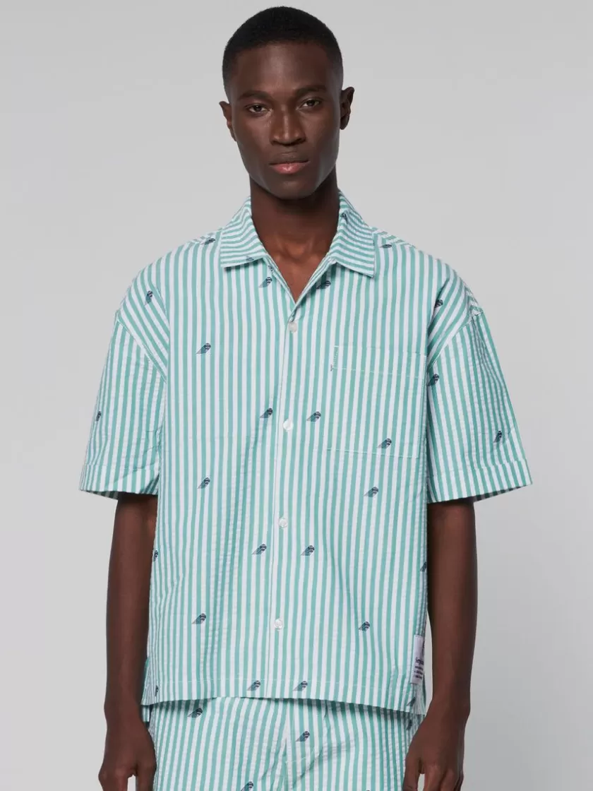 Clearance Granda Camp Shirt- Deep Mint View All