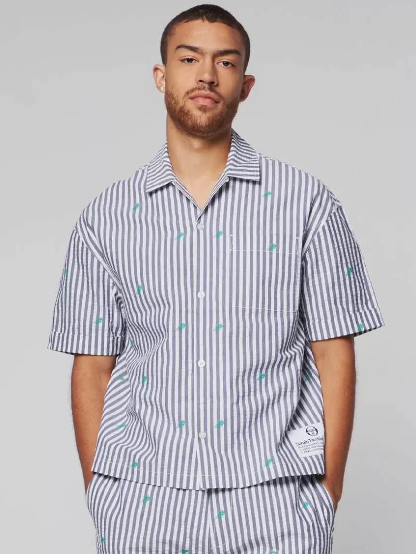 Hot Granda Camp Shirt- Maritime Blue Matching Separates