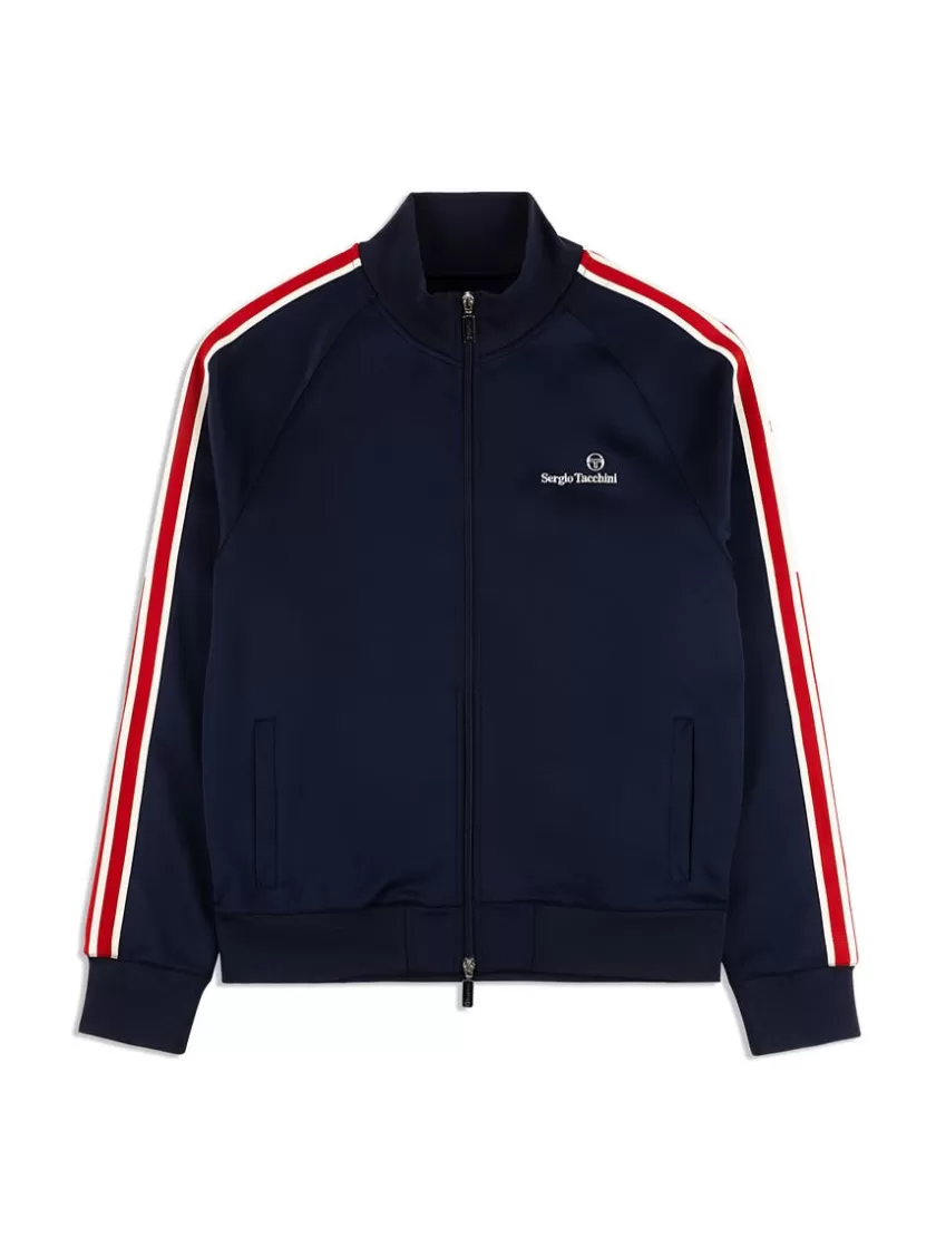 Shop Gromo Tape Track Jacket- Maritime Blue Tracksuits