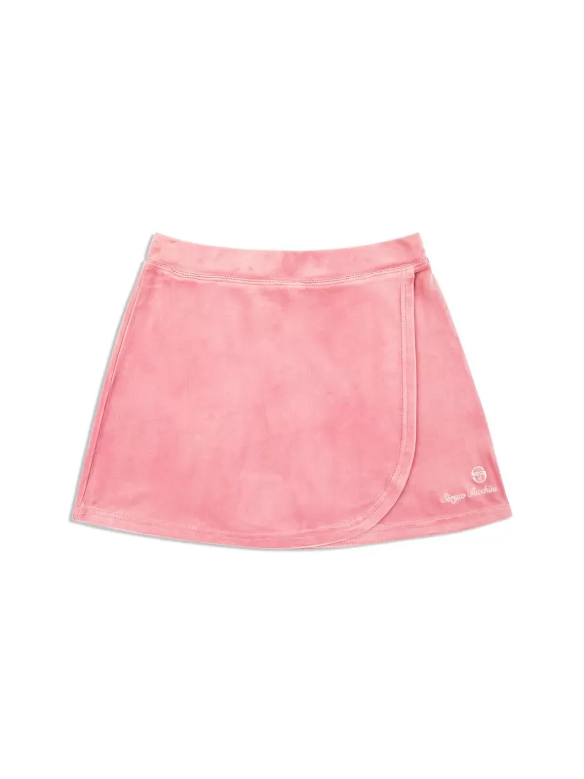 Clearance Josie Tennis Skirt- Wild Rose Velour