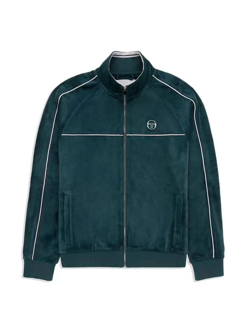 New Lioni Velour Track Jacket- Botanical Garden Jackets