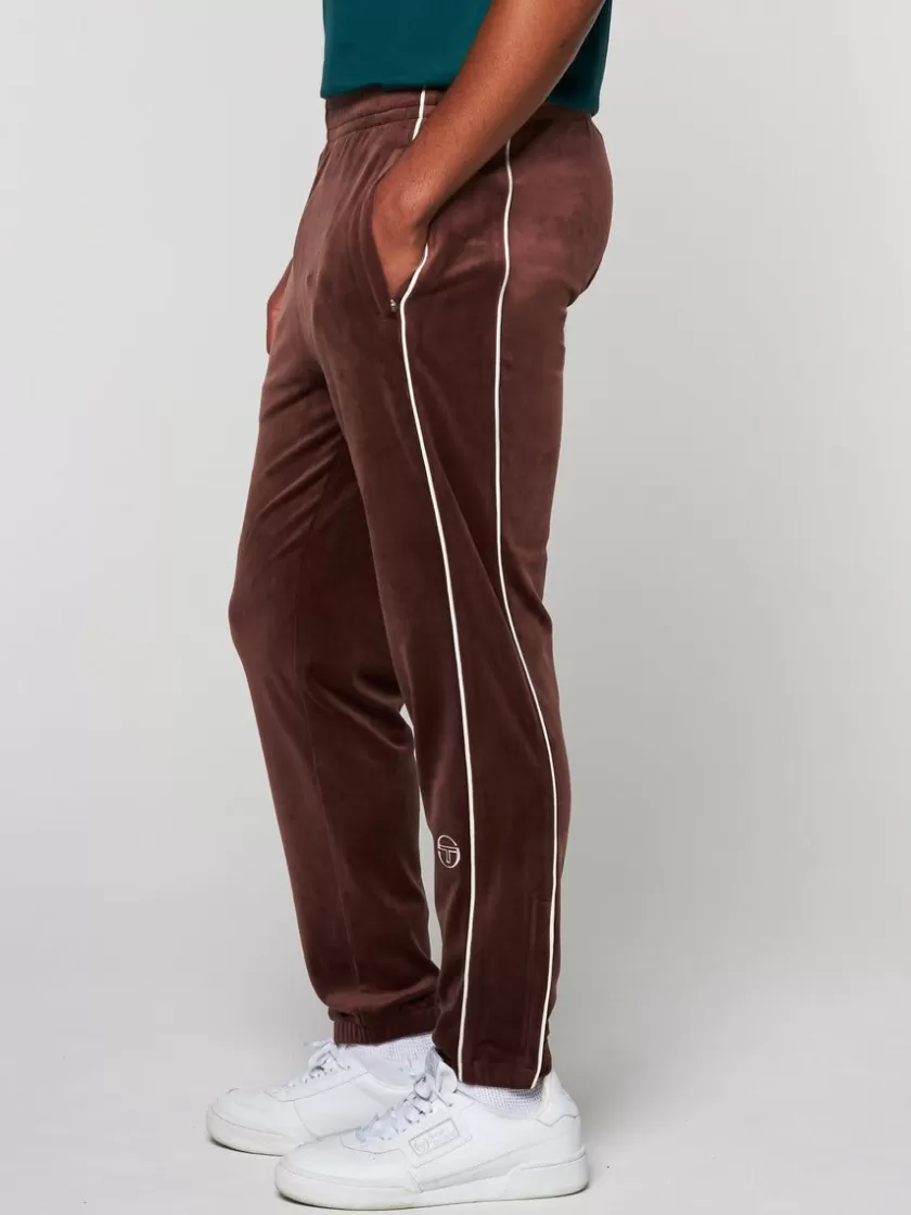 Cheap Lioni Velour Track Pant- Deep Mahogany Pants And Sweatpants