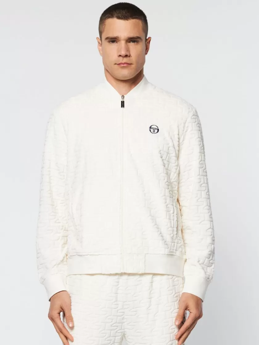 Hot Livata Monogram Track Jacket- Gardenia Tracksuits