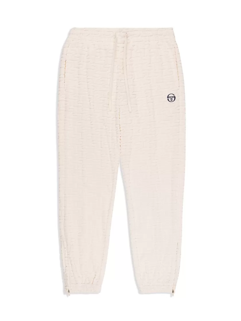 Store Livata Monogram Track Pant- Gardenia Tracksuits