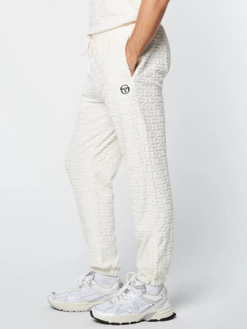 Store Livata Monogram Track Pant- Gardenia Tracksuits