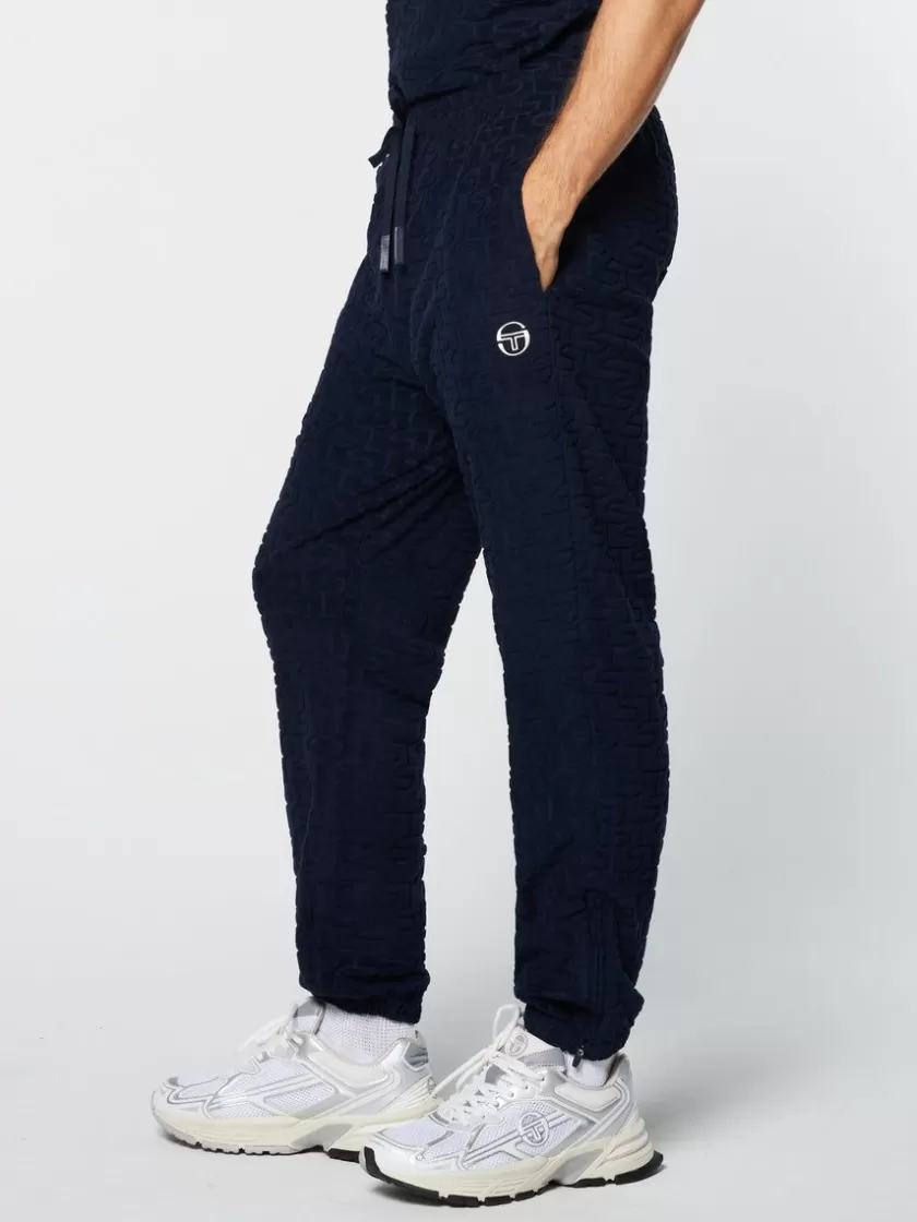 New Livata Monogram Track Pant- Maritime Blue Pants And Sweatpants