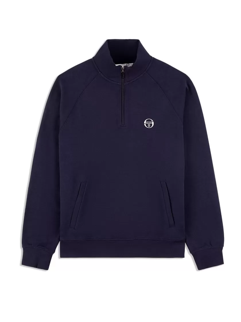 New Mezza Half Zip- Maritime Blue Sweatshirts And Hoodies