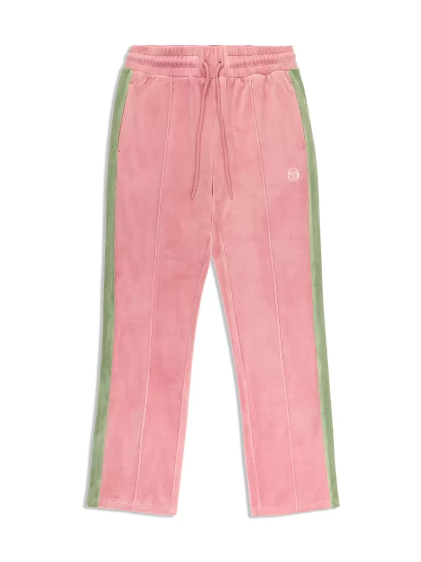 Sale Miss Carlotta Velour Track Pant- Wild Rose Tracksuits