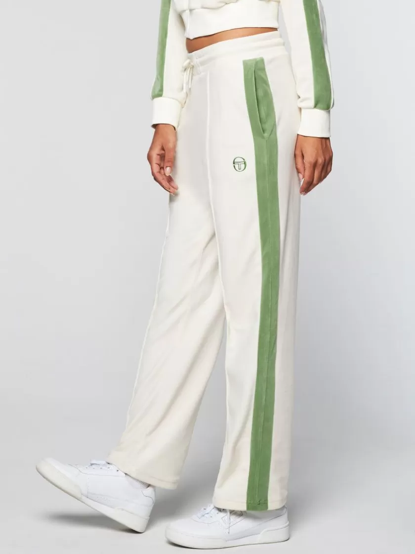 Outlet Miss Carlotta Velour Track Pant-Gardenia Velour