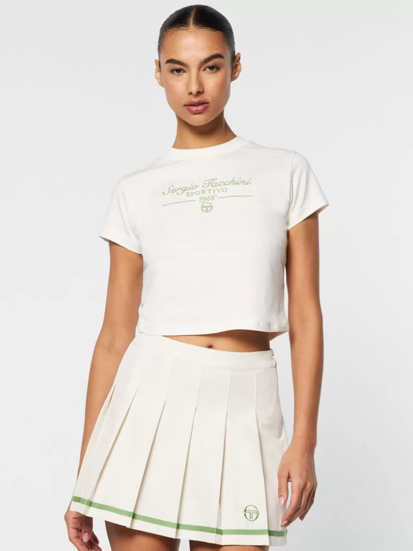 Shop Nicola Graphic T-Shirt- Gardenia Tops And Sports Bras