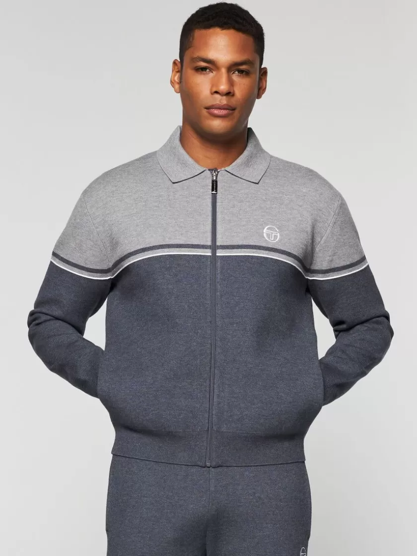 Sale Nostra Track Jacket- Dark Grey/ Melange Tracksuits