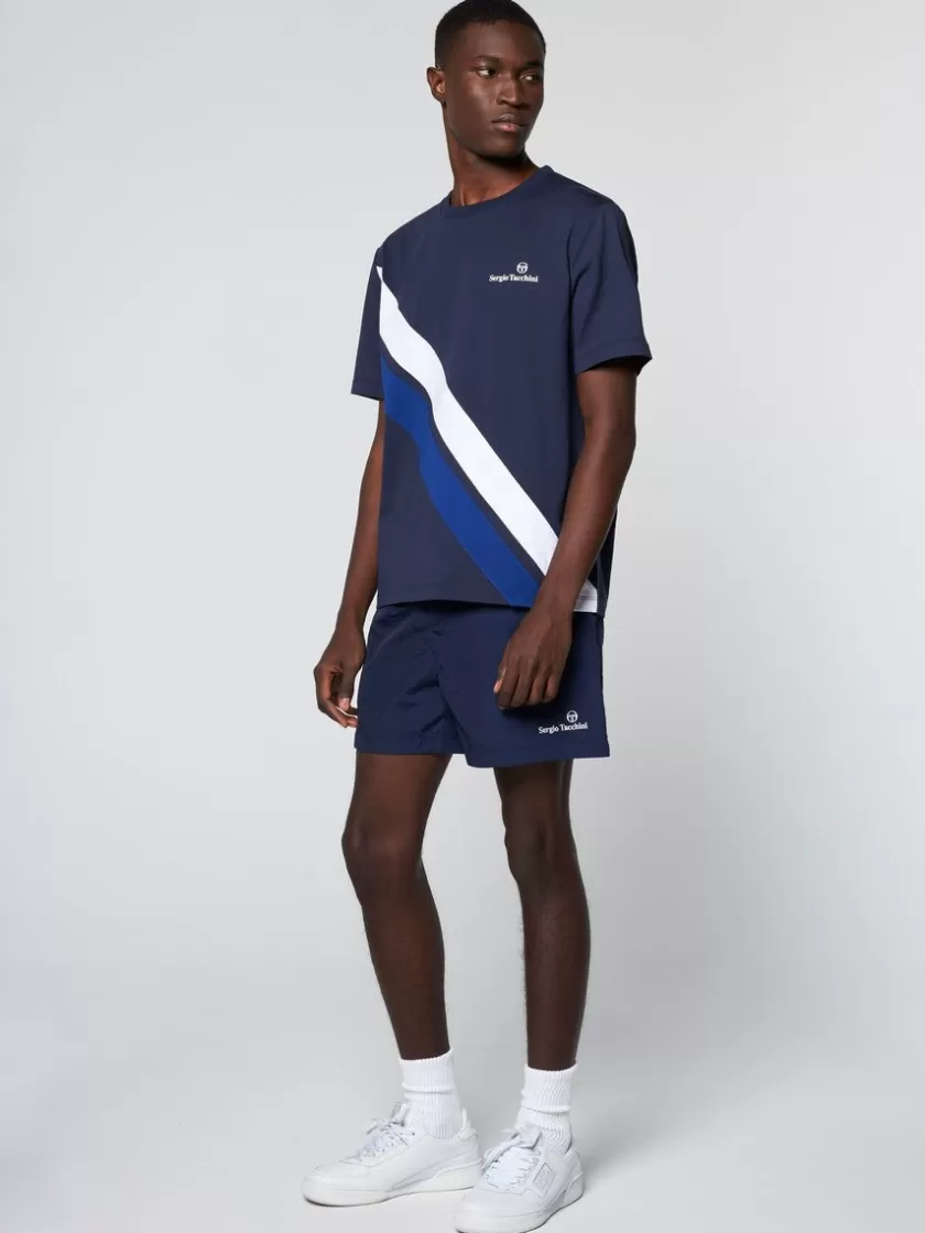 Sale Ortica Tennis T-Shirt- Maritime Blue For The Court