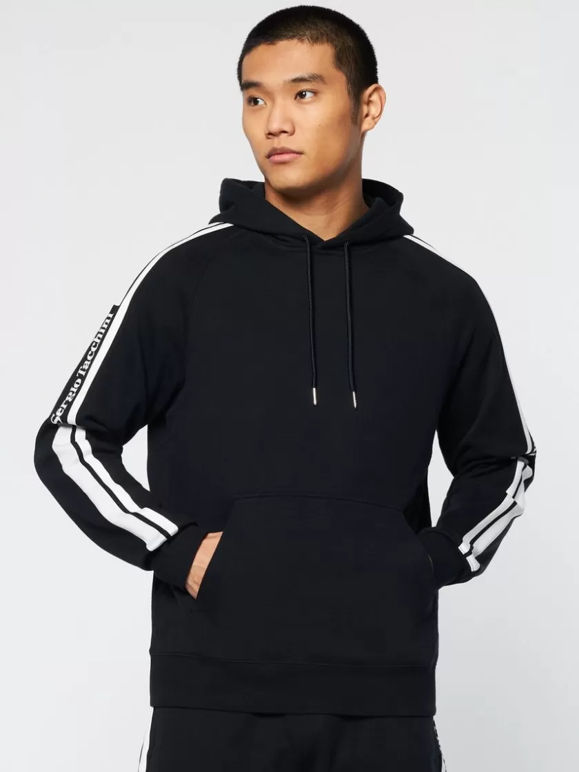 Flash Sale Pereto Tape Hoodie- Black Beauty Sweatshirts And Hoodies