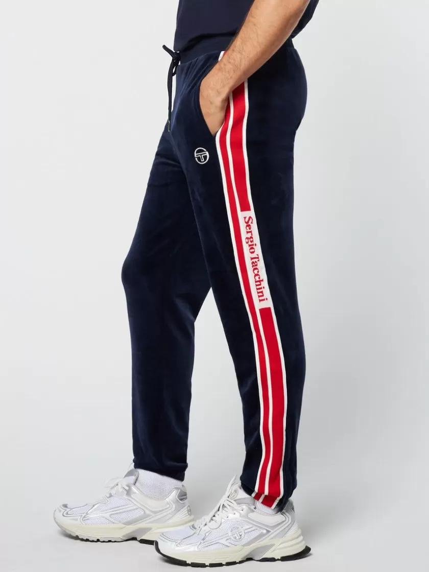 New Pereto Velour Track Pant- Maritime Blue Tracksuits