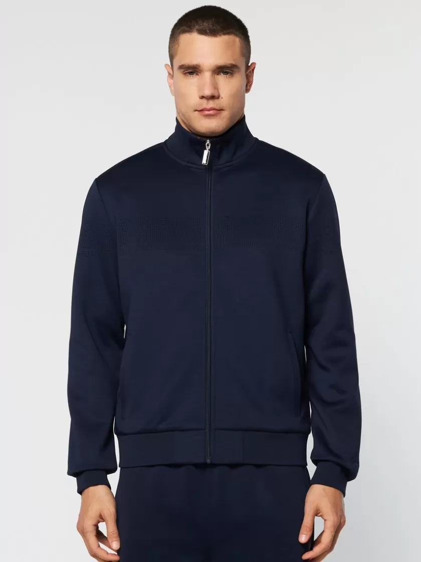 Clearance Perforata Track Jacket-Maritime Blue Jackets