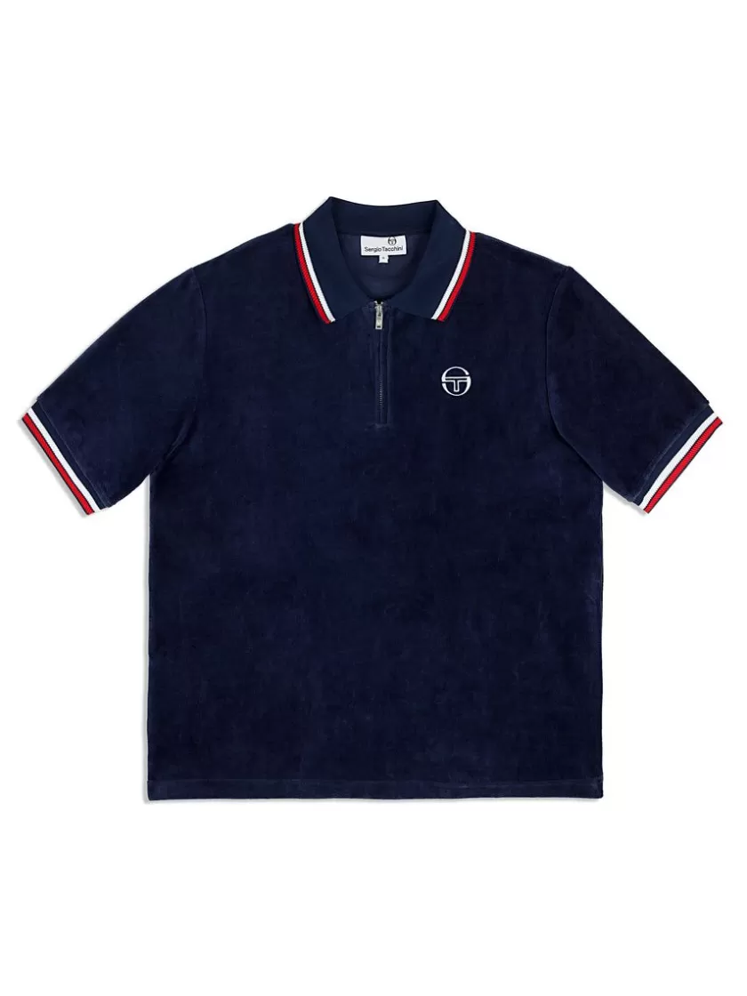 New Primo Velour Polo- Maritime Blue Matching Separates