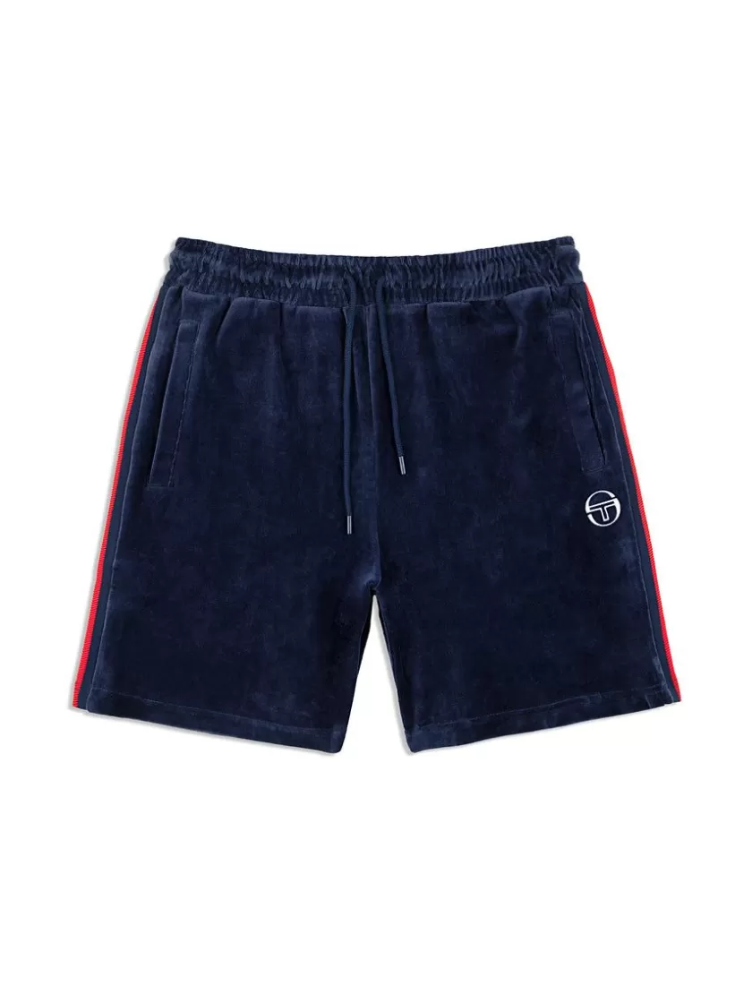 Discount Primo Velour Short- Maritime Blue Shorts And Swim