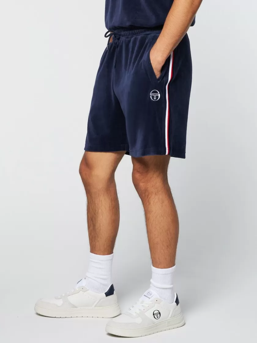 Discount Primo Velour Short- Maritime Blue Shorts And Swim