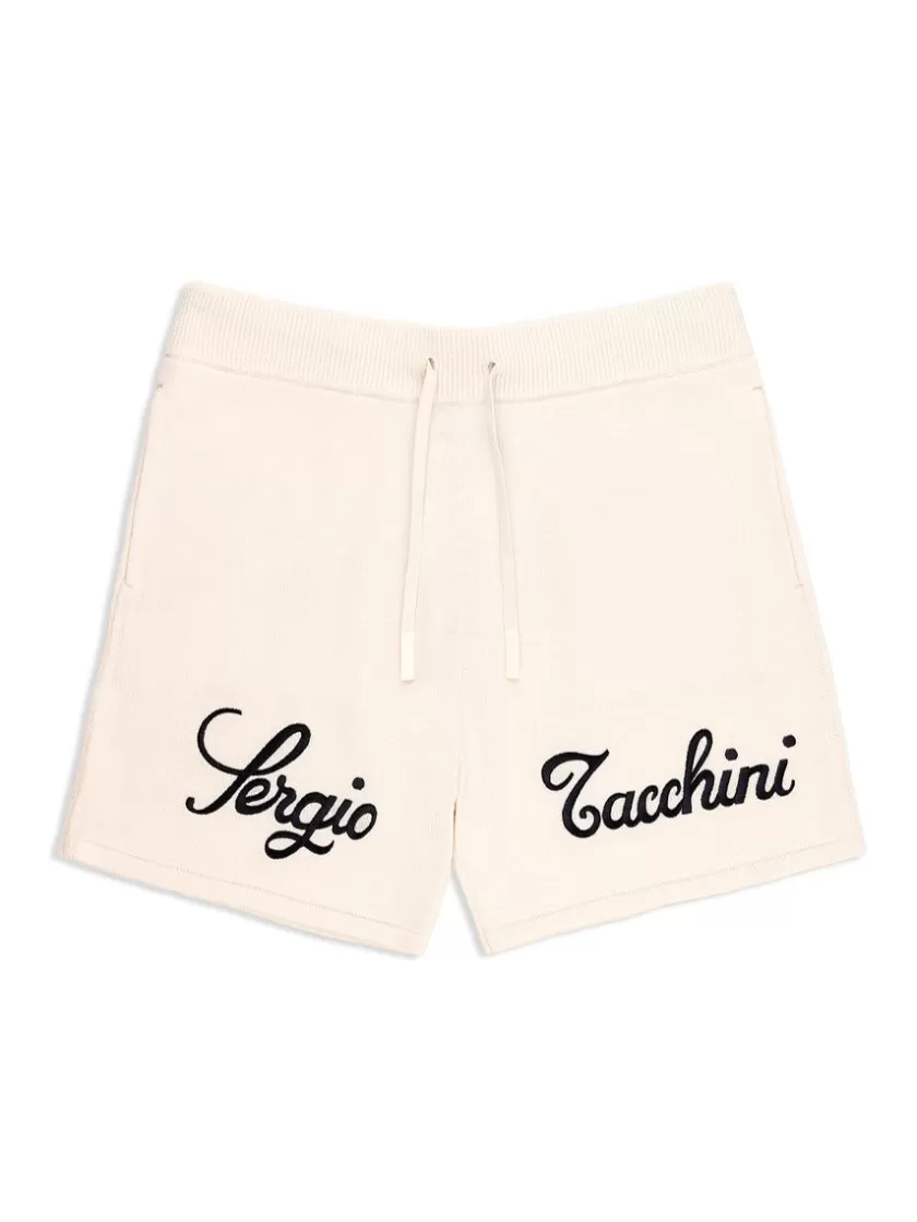 Store Ricamo Knit Short- Gardenia Shorts And Swim