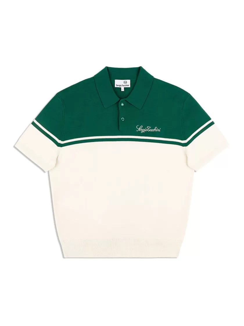 Shop Roselli Knit Polo- Evergreen Matching Separates