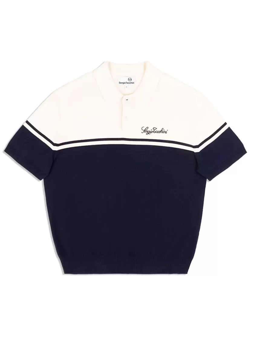 Shop Roselli Knit Polo- Gardenia Polos