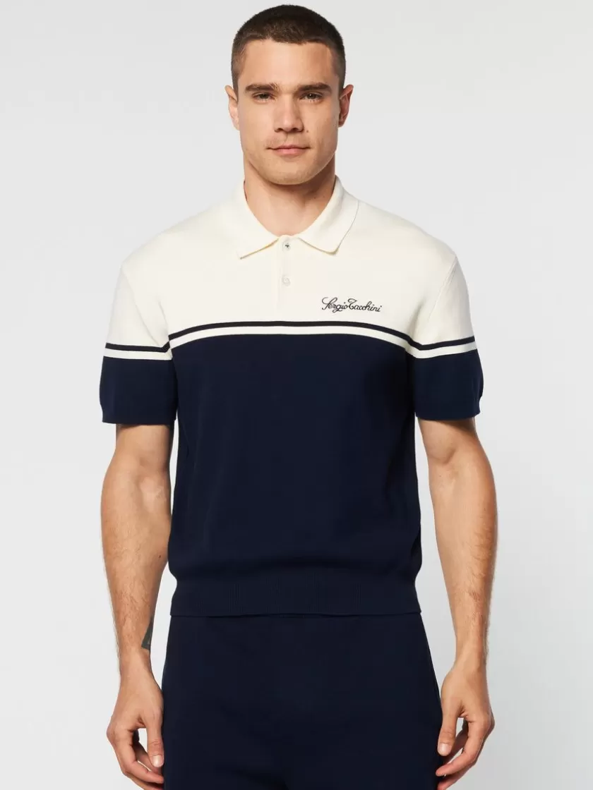 Shop Roselli Knit Polo- Gardenia Polos