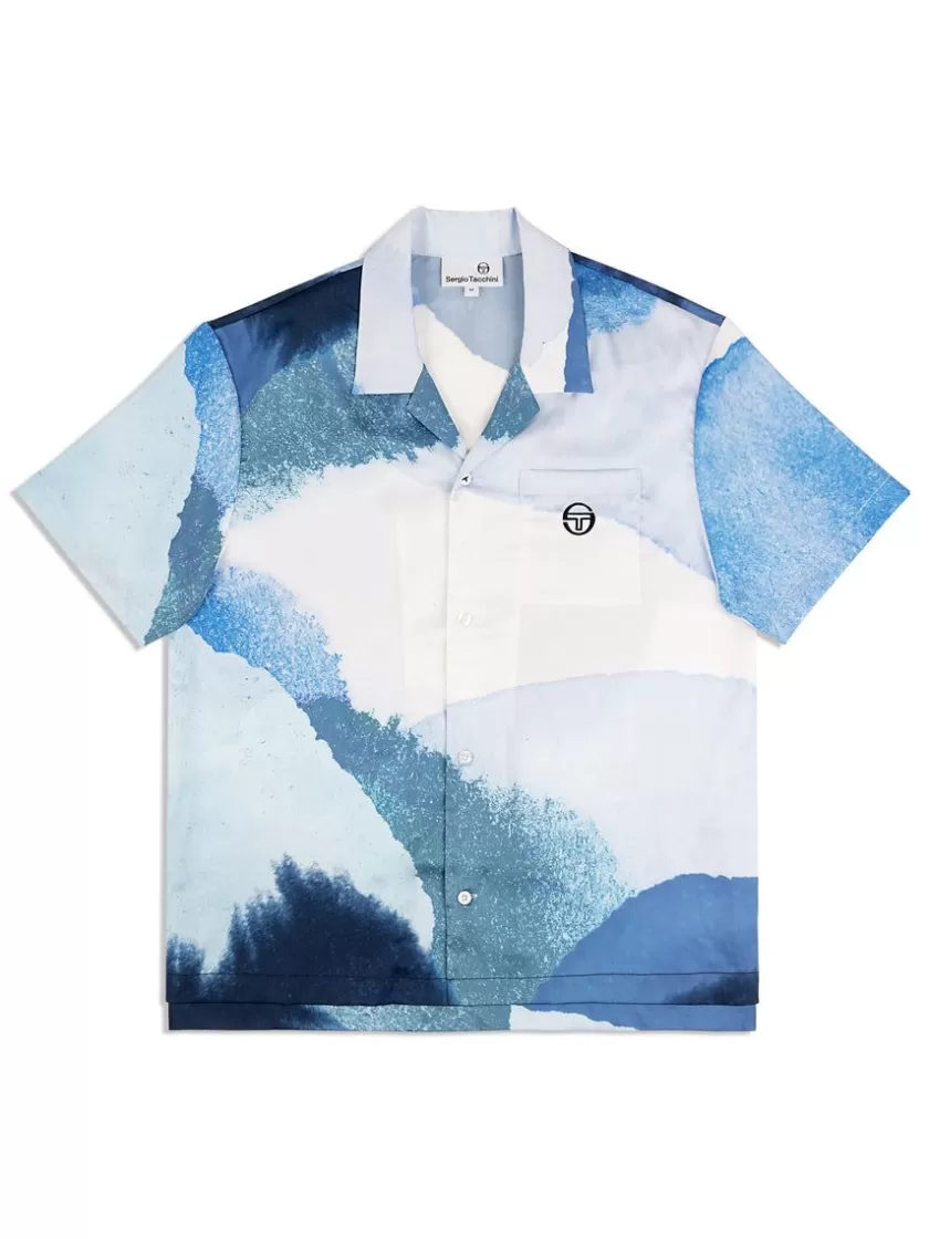 Shop Spiaggia Cabana Shirt- Maritime Blue/ Multi T-Shirts