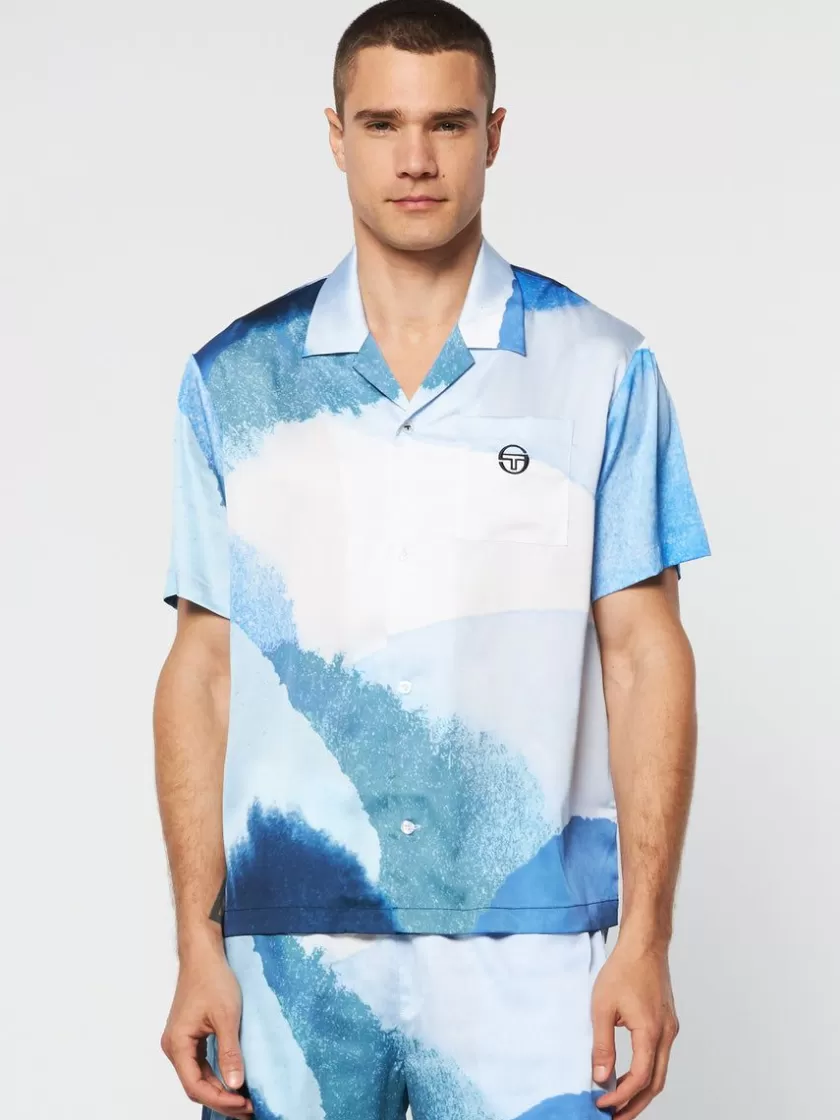 Shop Spiaggia Cabana Shirt- Maritime Blue/ Multi T-Shirts