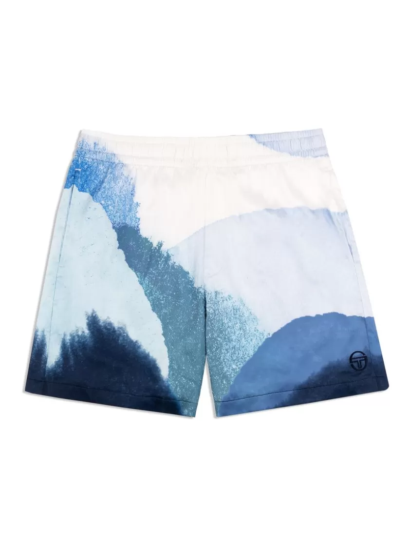 Shop Spiaggia Cabana Short- Maritime Blue/ Multi Shorts And Swim