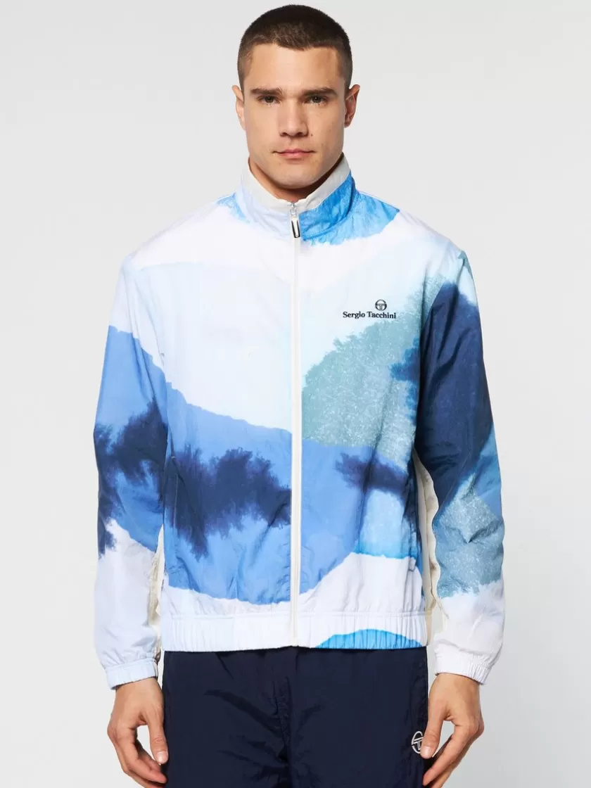 Shop Spiaggia Track Jacket- Maritime Blue/ Multi Jackets