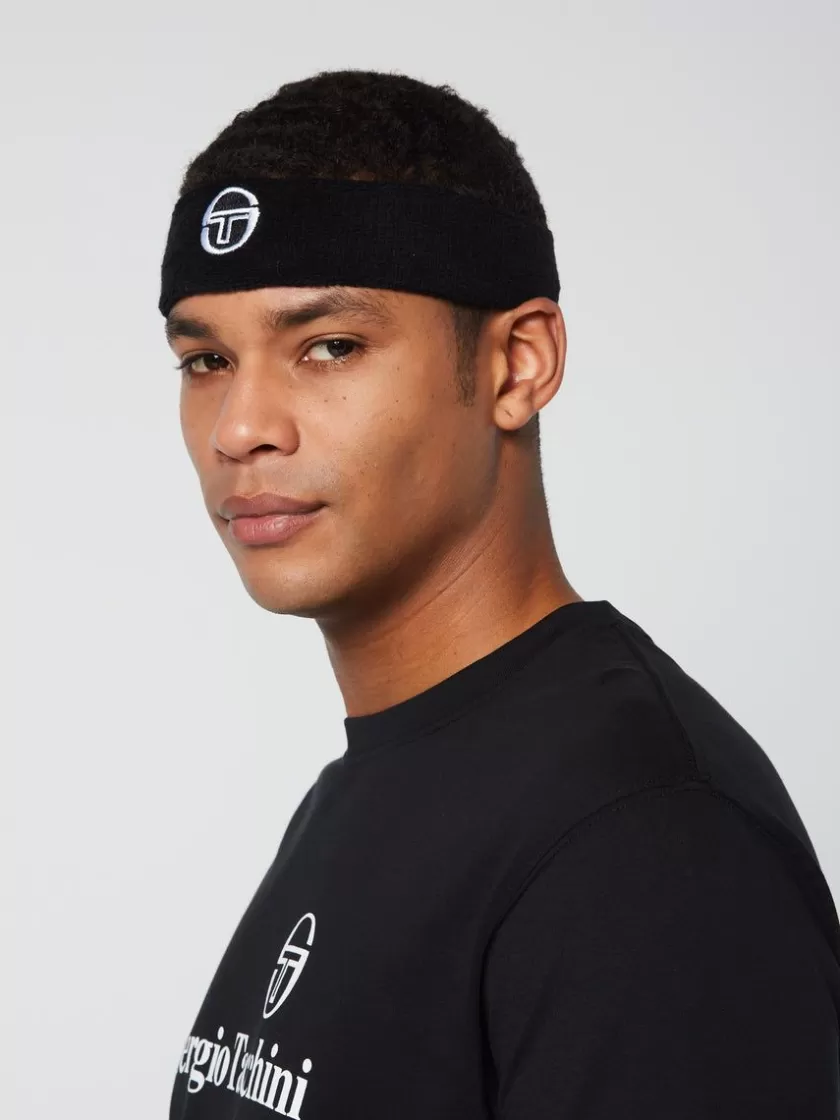 Outlet Tennis Headband- Black For The Court