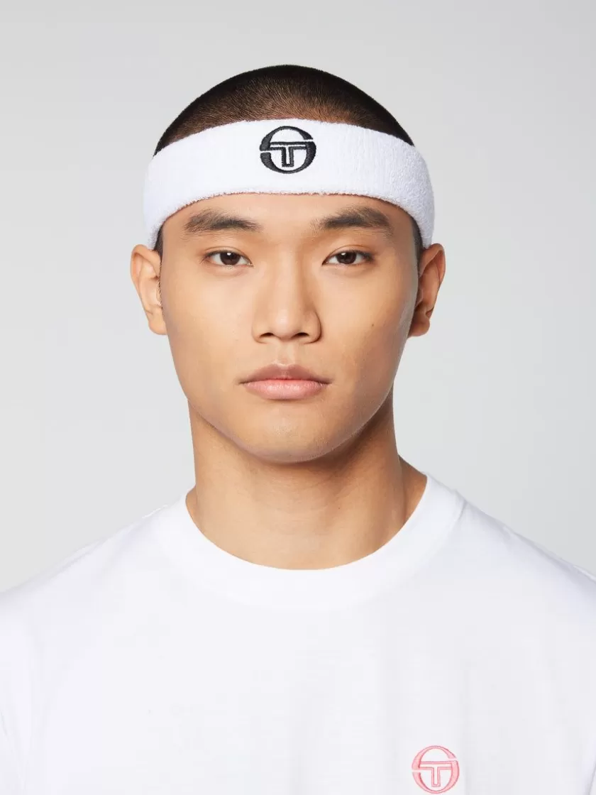 Discount Tennis Headband- White For The Court