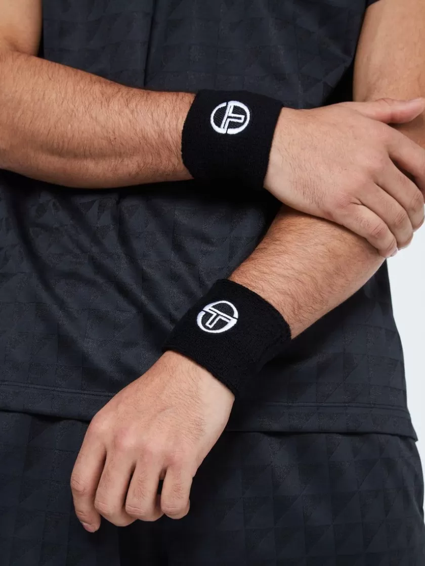 Online Tennis Wristband-Black For The Court