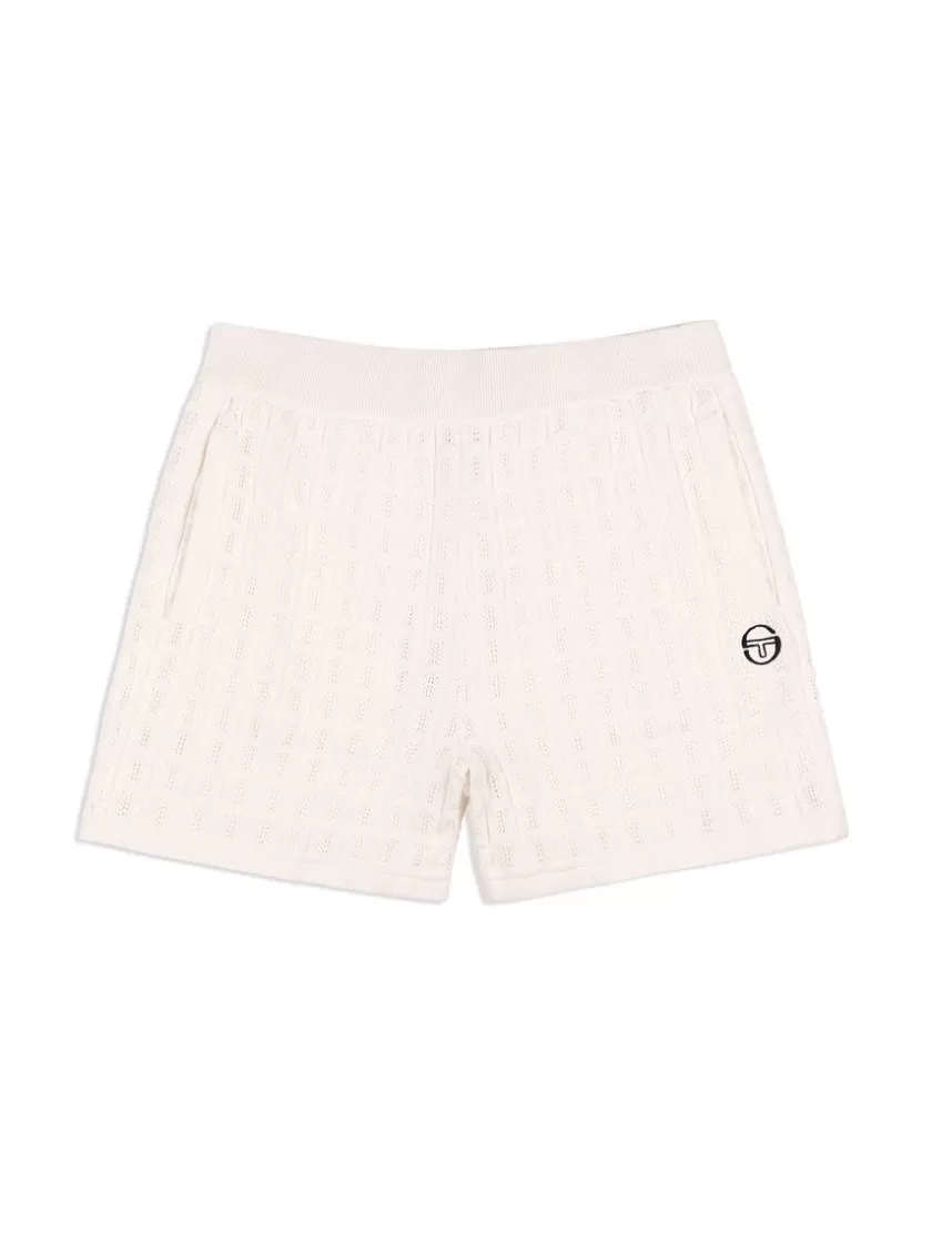 Outlet Ulivo Crochet Short- Brilliant White Shorts And Swim