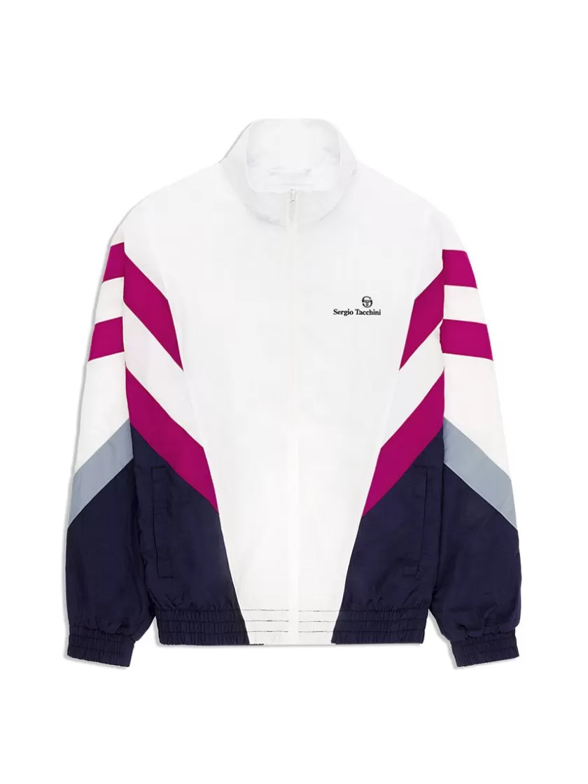 Outlet Verona Track Jacket- White/ Multi Nylon