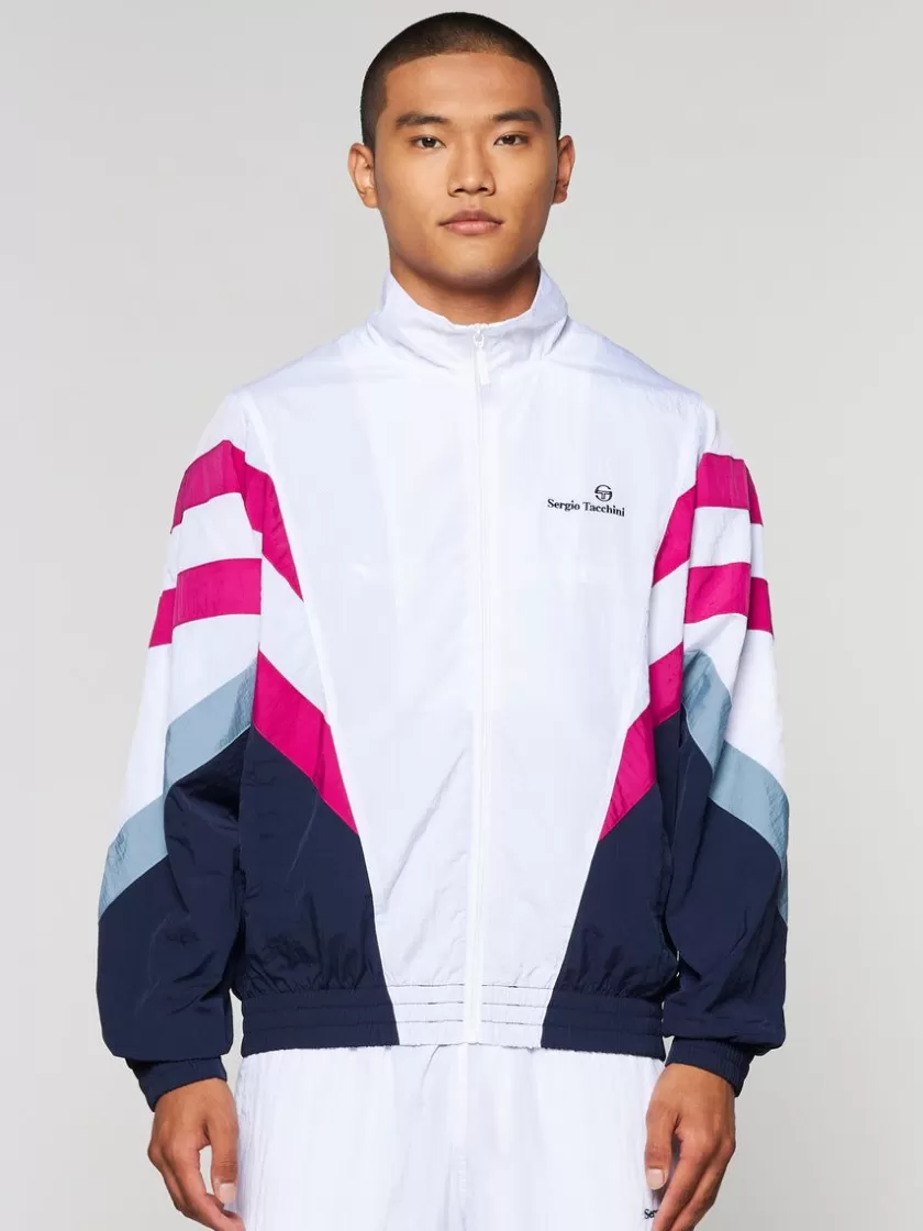 Outlet Verona Track Jacket- White/ Multi Nylon